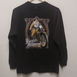 Harley Davidson M Classic Motor Girl Long Sleeve T